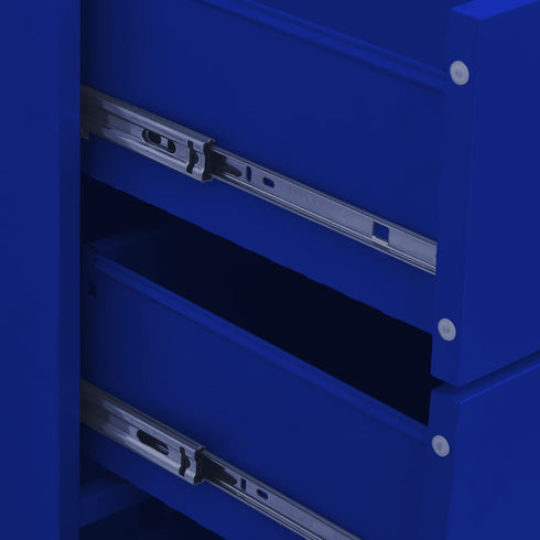 Lady Jillian -  Chest of Drawers Navy Blue 80x35x101,5 cm Steel